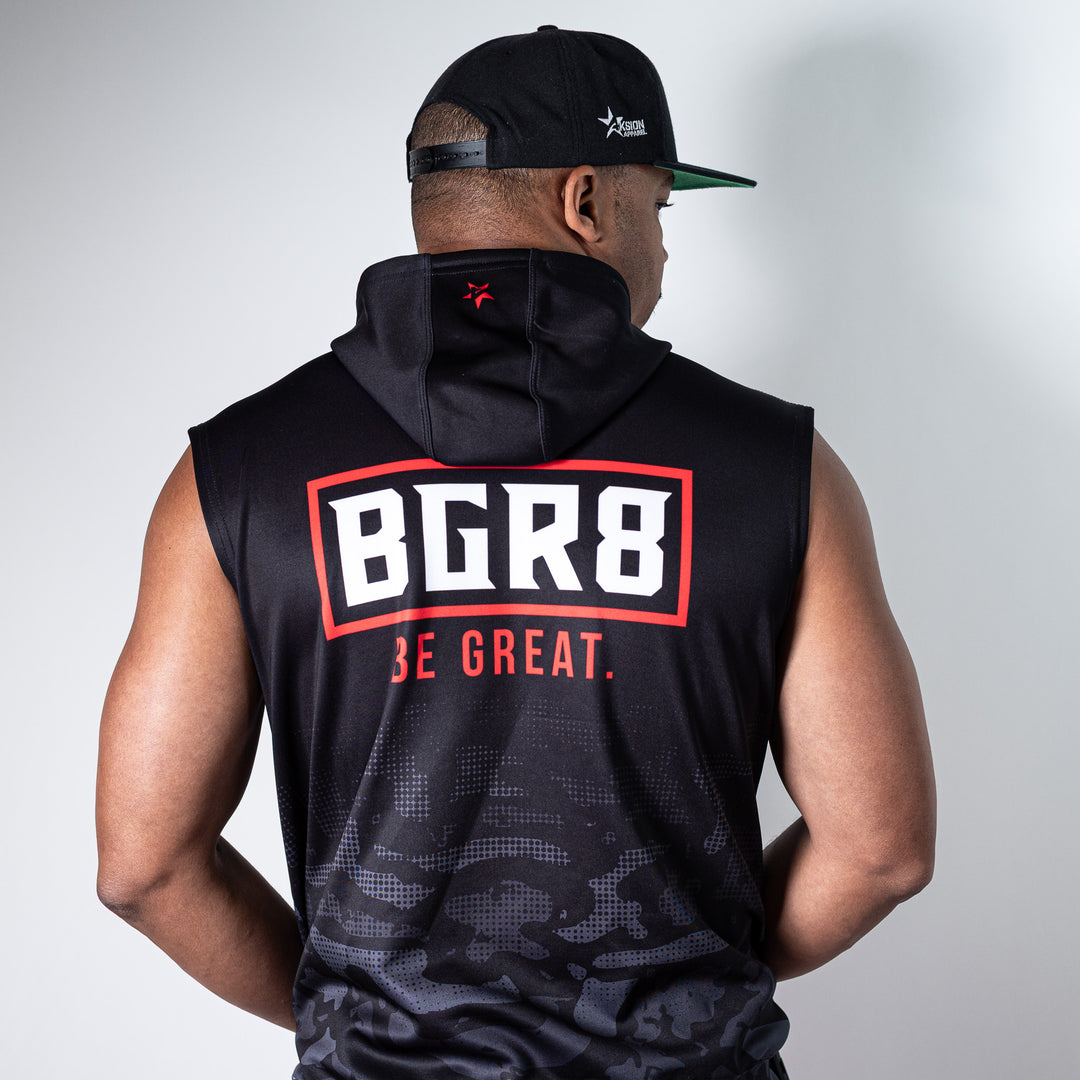 BGR8 - Camo - Dye Sub Sleeveless Hoodie