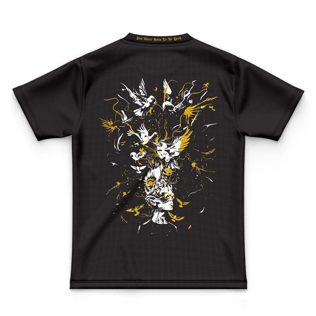 BGR8 CalliStyle Dri-Fit Tee - Black/Ochre