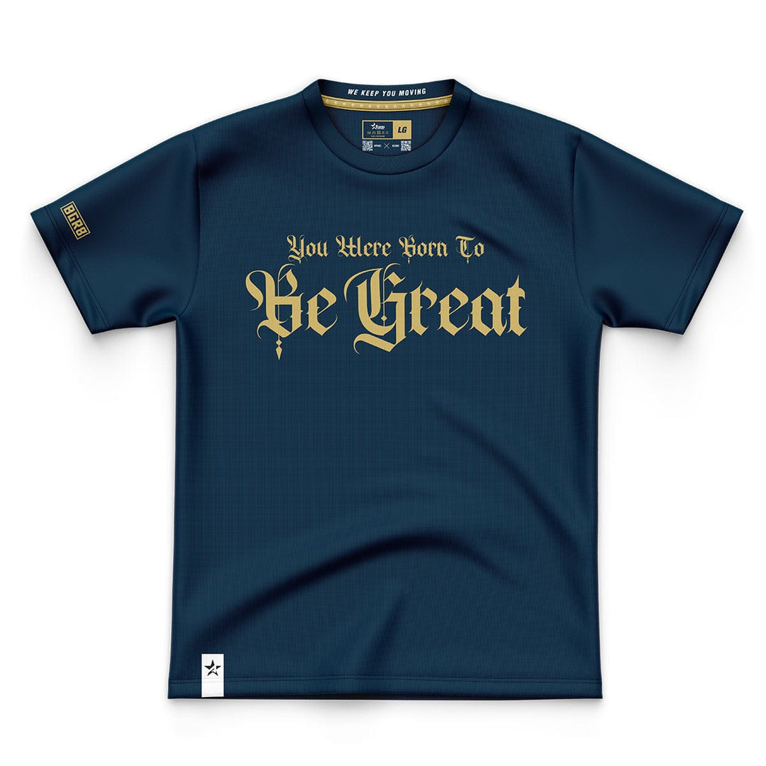 BGR8 CalliStyle Dri-Fit Tee - Navy/Gold