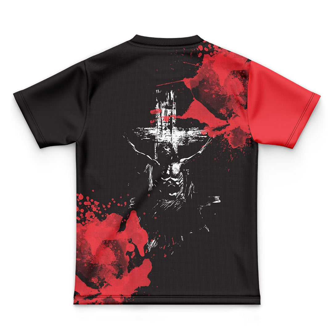 By His Stripes Dri-Fit Tee - Black