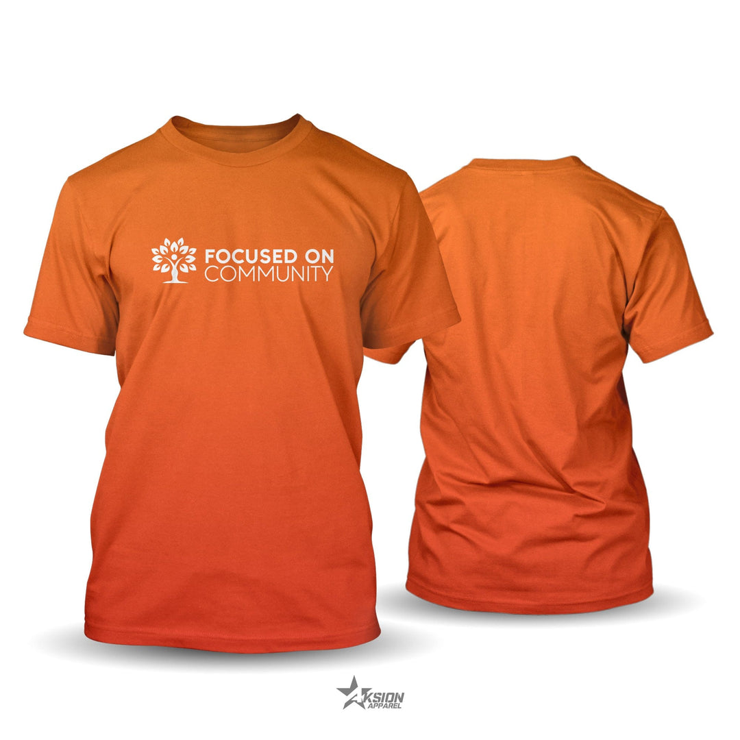 Focused on Community-DyeSub-OrangeFade