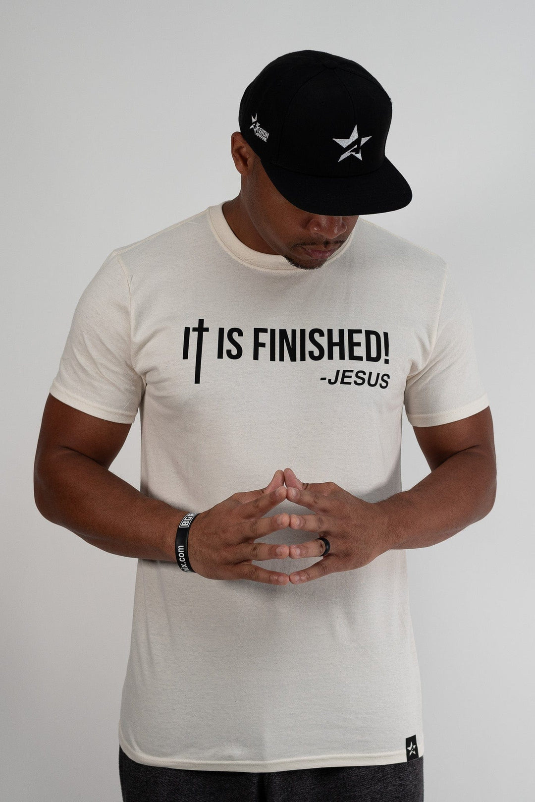 It is Finished - Cotton Tee - Natural