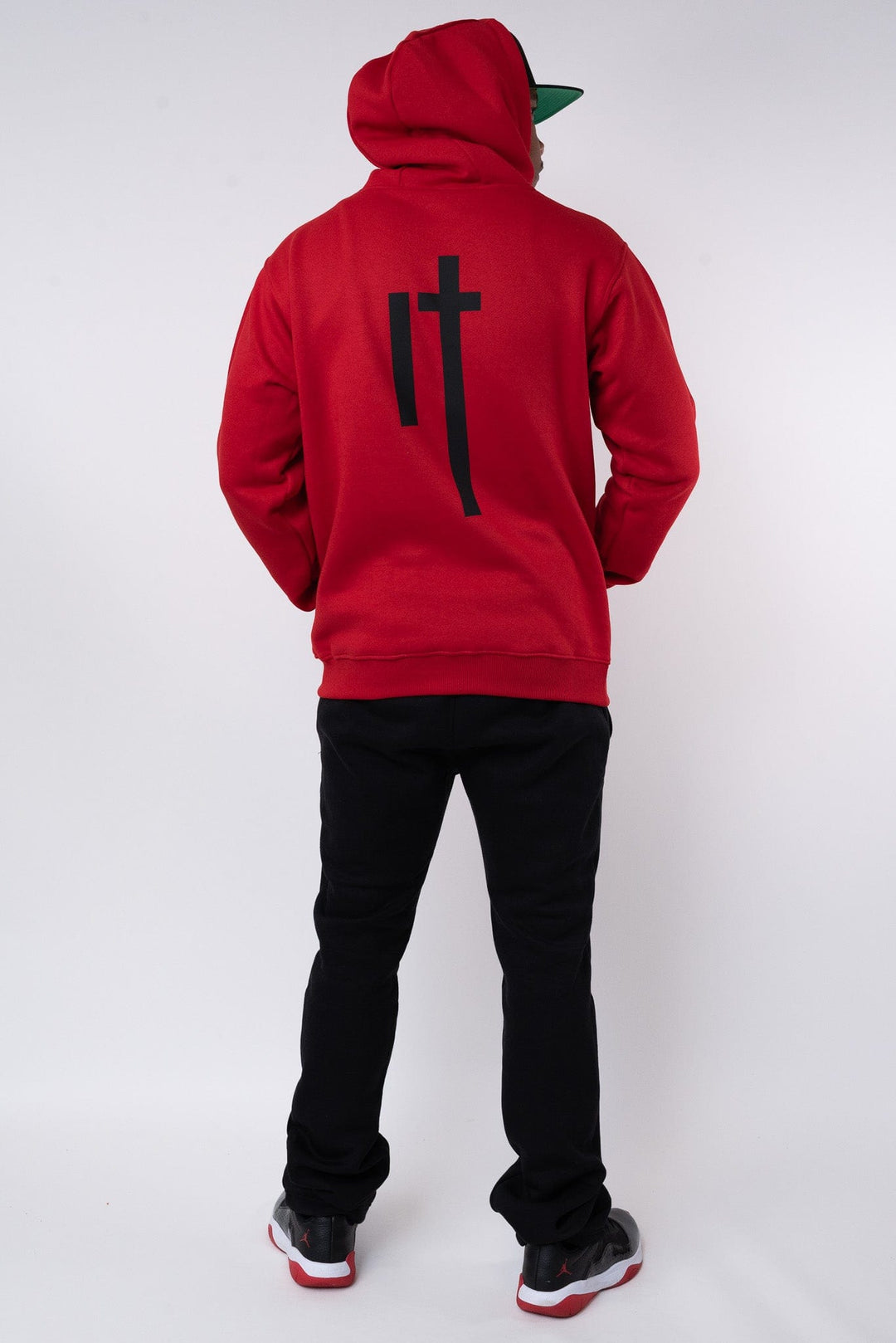 It Is Finished - Cotton Hoodie - Red