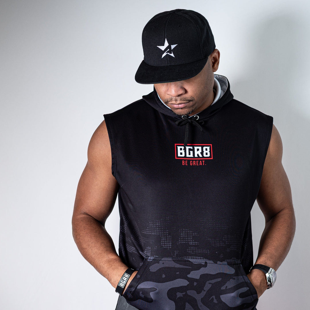 BGR8 - Camo - Dye Sub Sleeveless Hoodie