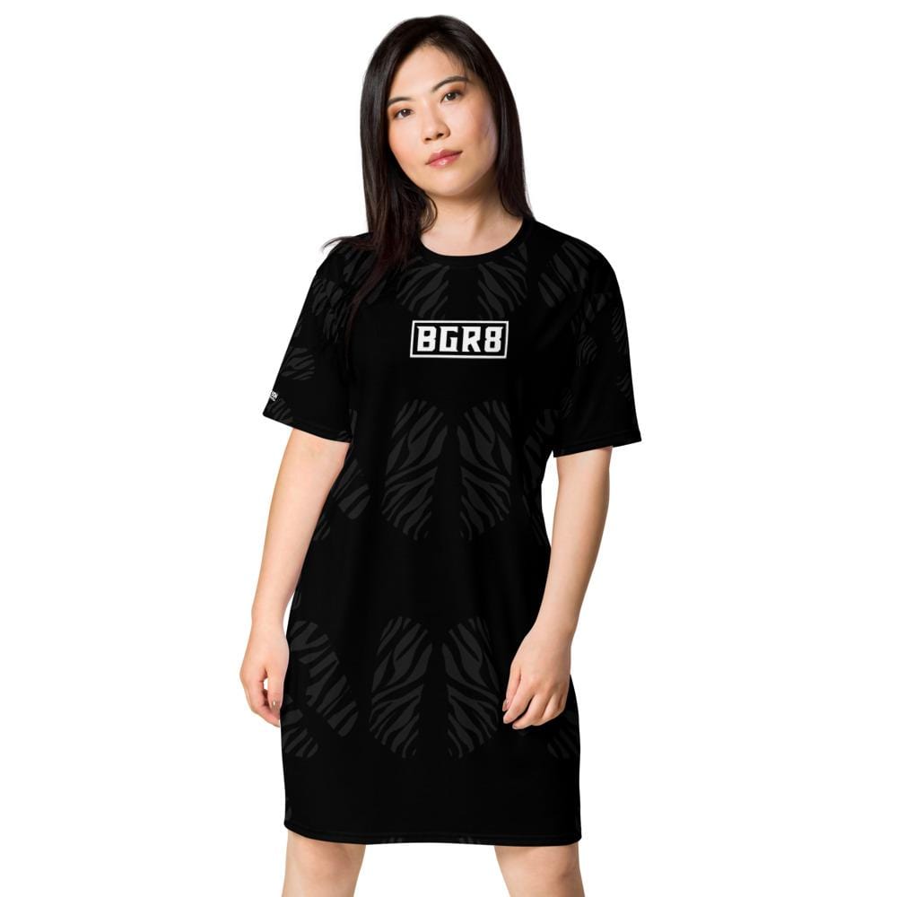 BGR8 Zebra Print - Tshirt dress - Black