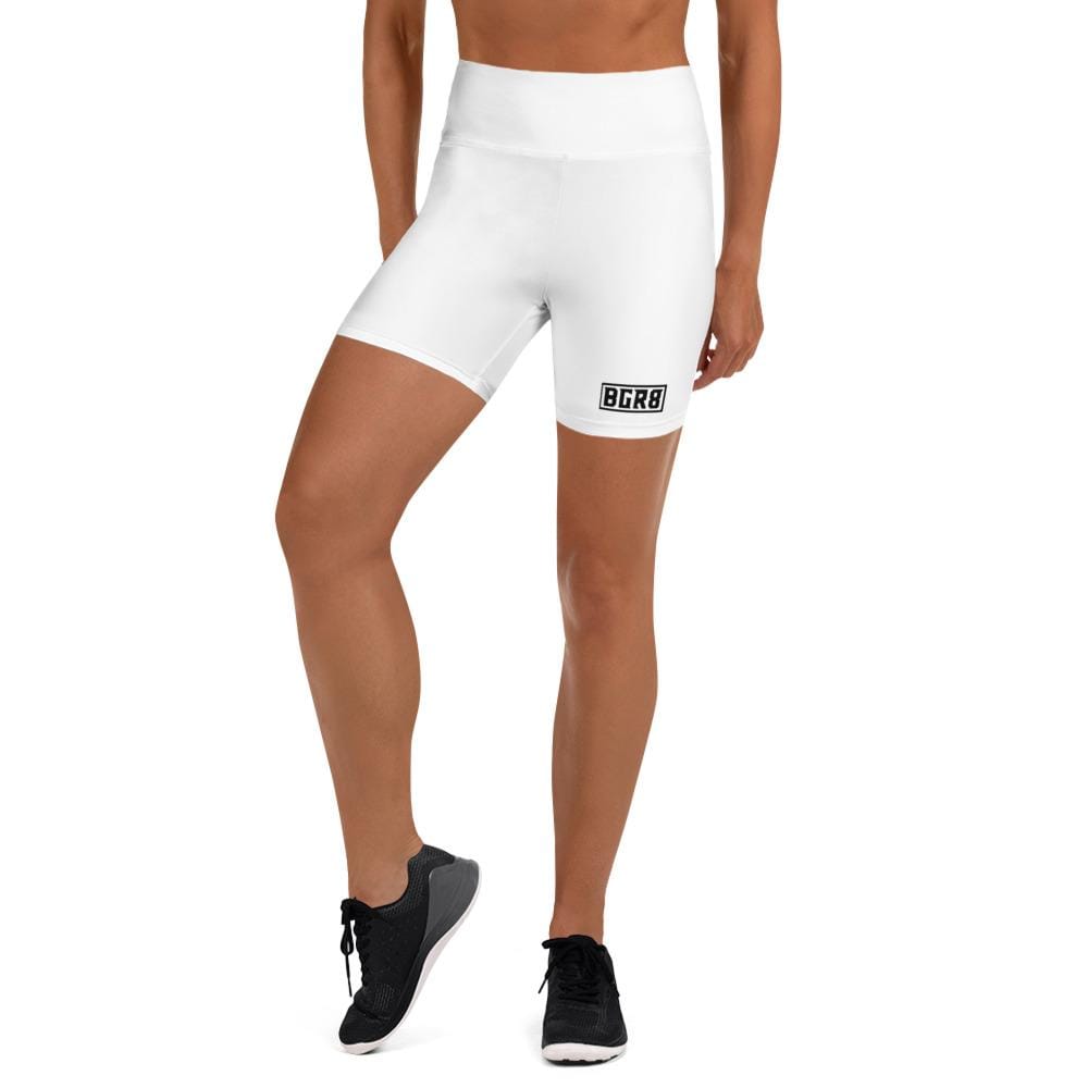 BGR8 - Yoga Shorts - White, Black