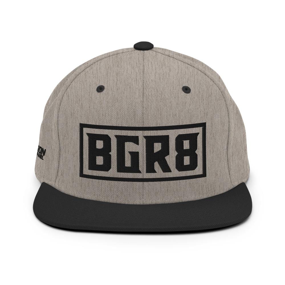 BGR8 - Snapback Hat - Black Print